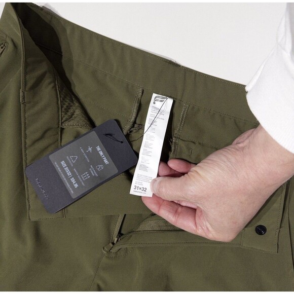 NWT $94.95 Fabletics The Only Pants Dark Moss Green Men’s Size 31x32 (A6) - Picture 6 of 6